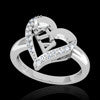 Alpha Gamma Delta Sorority Heart Ring - GSTC-R002