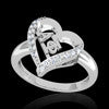 Alpha Phi Sorority Heart Ring - GSTC-R002