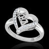 Alpha Xi Delta Sorority Heart Ring - GSTC-R002