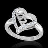 Delta Delta Delta Sorority Heart Ring - GSTC-R002