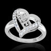 Delta Phi Epsilon Sorority Heart Ring - GSTC-R002