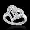 Gamma Phi Beta Sorority Heart Ring - GSTC-R002