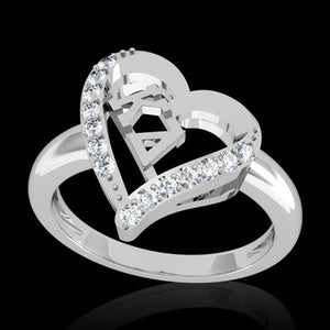 Kappa Delta Sorority Heart Ring - GSTC-R002