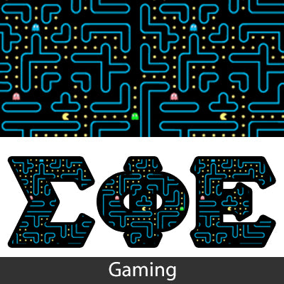 Sorority Bid Day Package -  Panoramic Pattern Printed Tee and Paddle Keychain - Jerzees 21MR - SUB