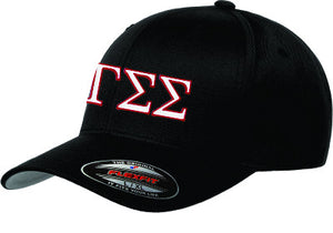 Gamma Sigma Sigma Flexfit Fitted Hat, 2-Color Greek Letters - 6277 - EMB