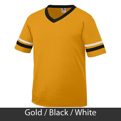 Sigma Gamma Rho V-Neck Jersey with Striped Sleeves - 360 - TWILL