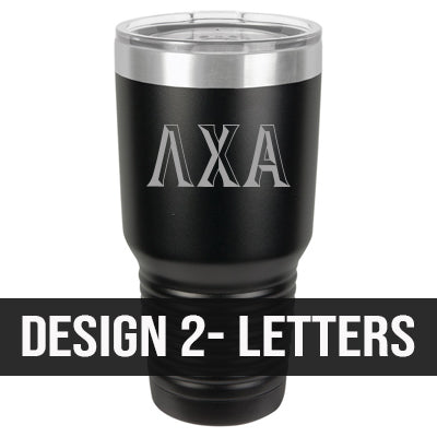 Greek Engraved 30oz Polar Camel Insulated Tumbler - LTM938 - LZR