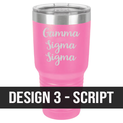 Greek Engraved 30oz Polar Camel Insulated Tumbler - LTM938 - LZR