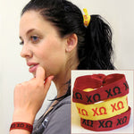 Chi Omega Hair Ties - Scribbles & Such SNS