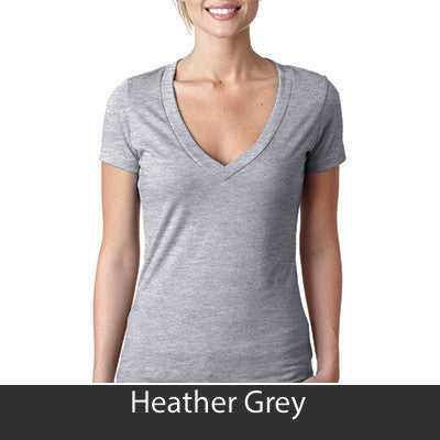 Zeta Sigma Chi Deep V Sorority Printed Tee - Next Level 6640 - CAD