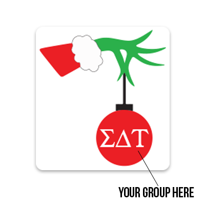 Holiday Ornament Sticker, Set of 3 - DIG