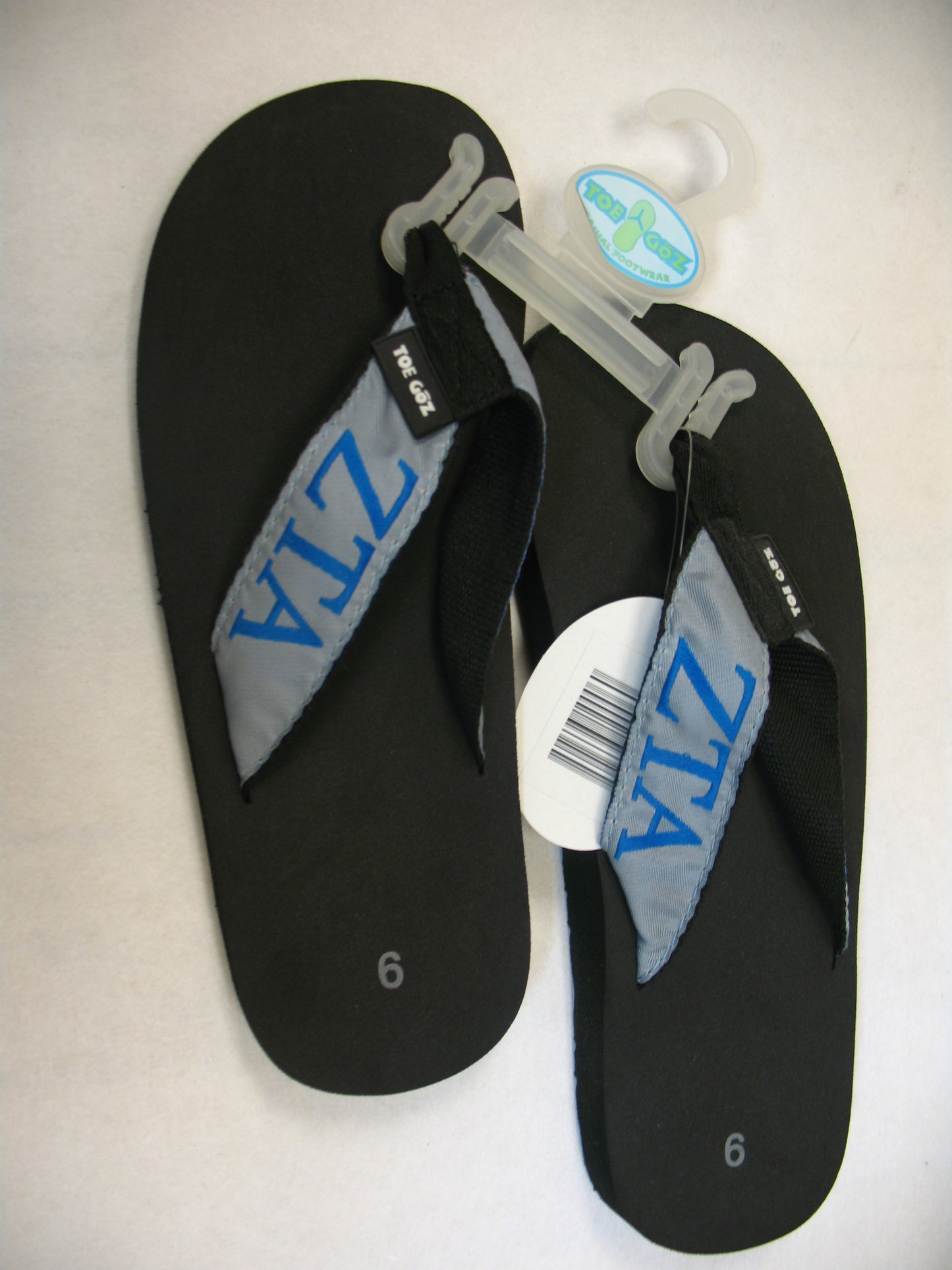 Zeta Tau Alpha Toe Goz Flip Flops