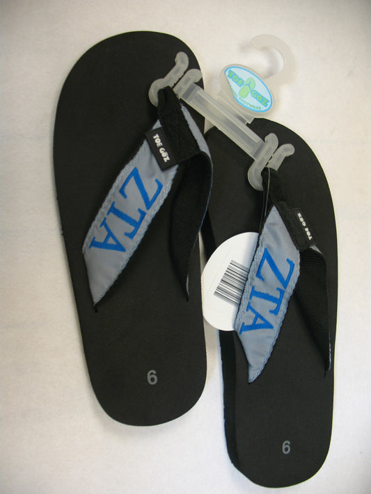 Zeta Tau Alpha Toe Goz Flip Flops