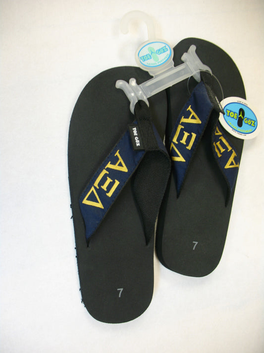 Alpha Xi Delta Toe Goz Flip Flops