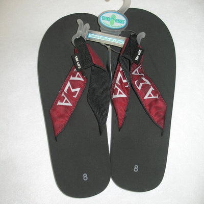 Alpha Sigma Alpha Toe Goz Flip Flops ( Only Comes in Size 8)