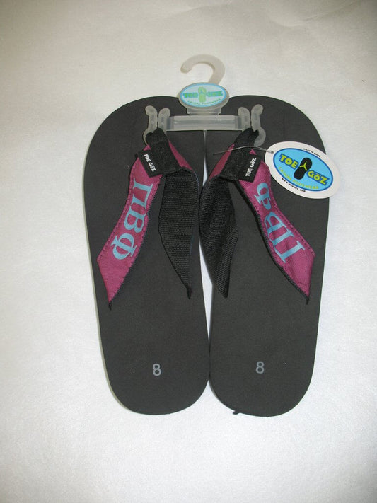 Pi Beta Phi Toe Goz Flip Flops