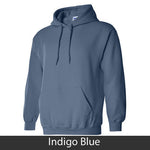 Zeta Sigma Chi Hooded Sweatshirt - Gildan 18500 - TWILL
