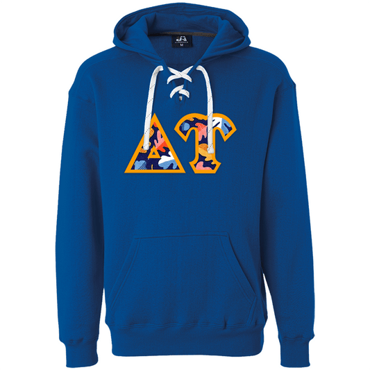 Limited Edition Greek Hockey Lace Hoodie - J8830 - TWILL