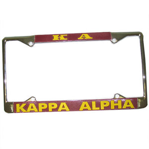 Kappa Alpha License Plate Frame - Rah Rah Co. rrc