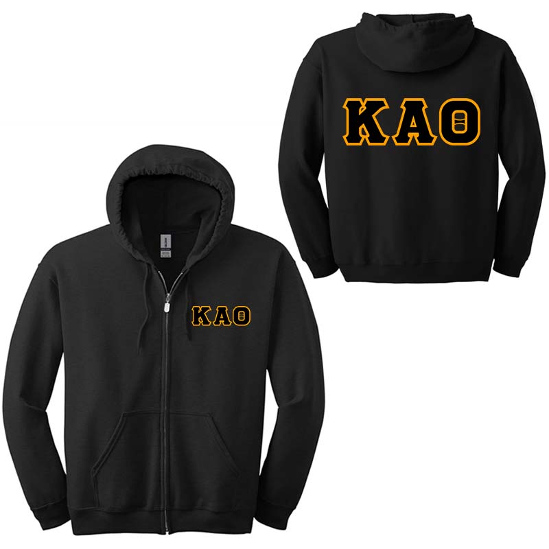 Kappa Alpha Theta Sorority Full-Zip Hoodie - G186 - TWILL