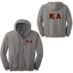 Kappa Alpha Fraternity Full-Zip Hoodie - G186 - TWILL
