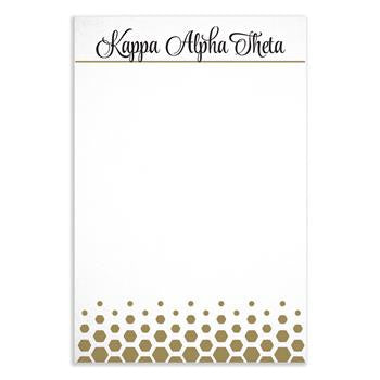 Sorority Gold Notepad - a3009