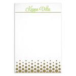 Sorority Gold Notepad - a3009