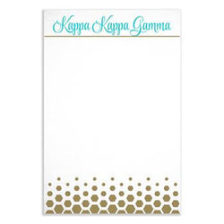 Sorority Gold Notepad - a3009
