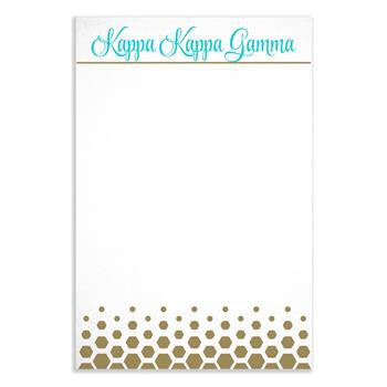 Sorority Gold Notepad - a3009