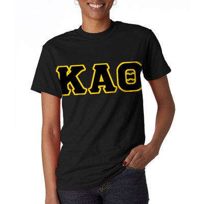 Kappa Alpha Theta Letter T-Shirt - G500 - TWILL