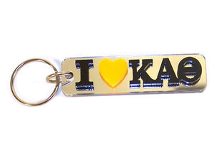 Kappa Alpha Theta I Love Keychain - Craftique cqMHK