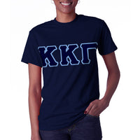 Kappa Kappa Gamma Letter T-Shirt - G500 - TWILL