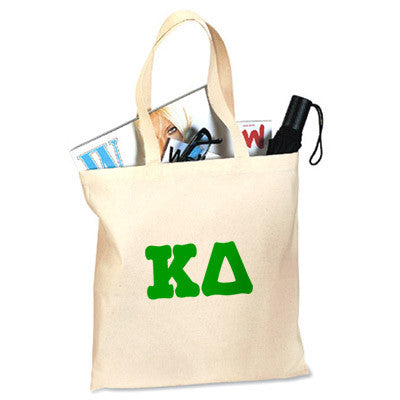Kappa Delta Budget Tote, Printed Greek Letters - CAD