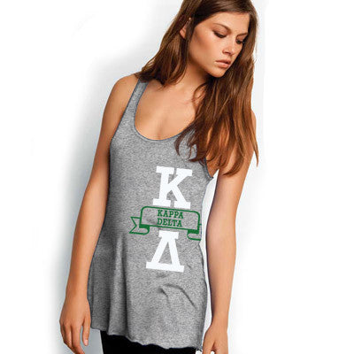 Kappa Delta Printed Flowy Bella Tank - Bella B8800 - CAD