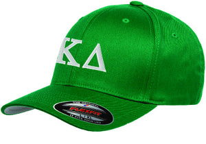 Kappa Delta Flexfit Fitted Hat, 2-Color Greek Letters - 6277 - EMB