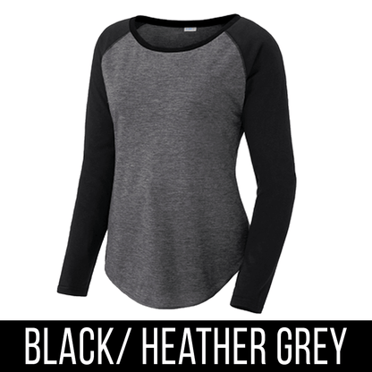 Greek Sorority All I Need is My Sisters Long Sleeve Raglan Tee - LST400LS - CAD