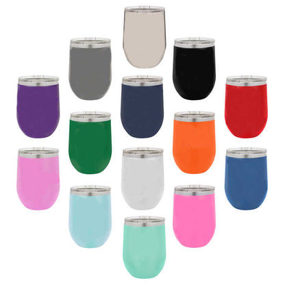 Polar Camel 12oz Short Tumbler - Letters Off BOTTOMS UP! - LTM 852