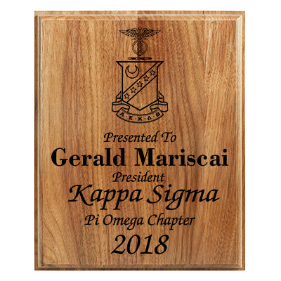 Awards - Plaques - All American Walnut Step Edge Plaque - AMGW1810