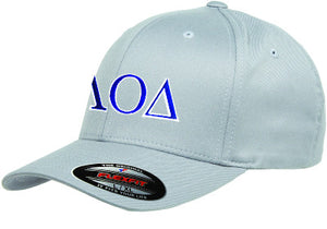 Lambda Omicron Delta Flexfit Fitted Hat, 2-Color Greek Letters - 6277 - EMB