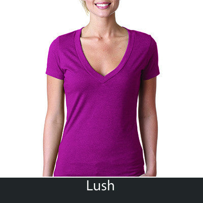 Delta Delta Delta Deep V Sorority Printed Tee - Next Level 6640 - CAD