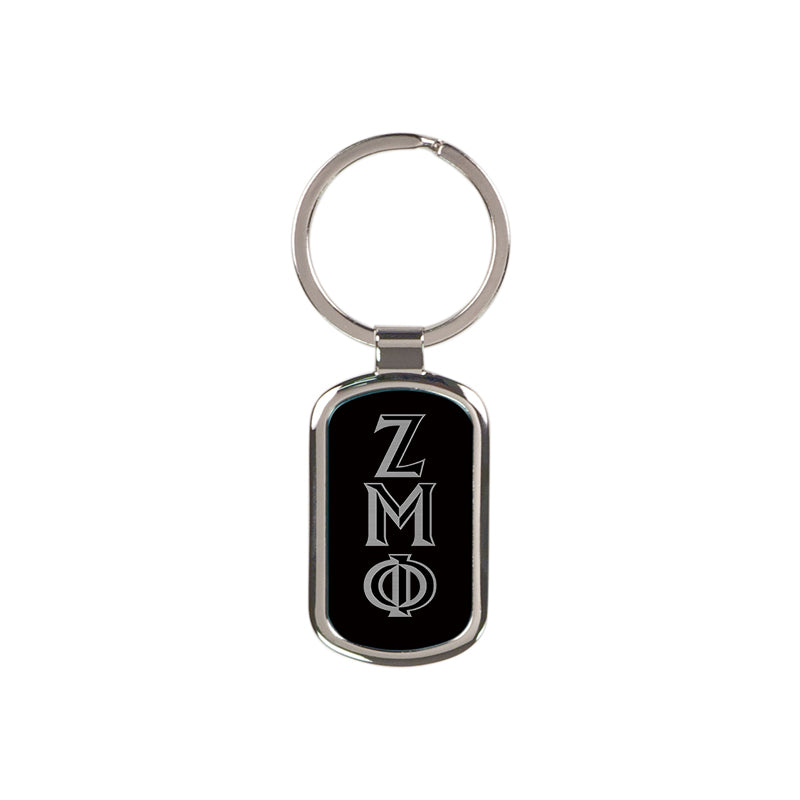 Zeta Mu Phi Engraved Metal Keychain - GFT090 - LZR