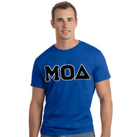 Mu Omicron Delta Letter T-Shirt - G500 - TWILL