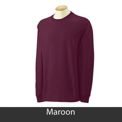 I Love Alpha Omicron Pi Printed Longsleeve - Gildan 2400 - CAD