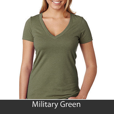 Delta Delta Delta Deep V Sorority Printed Tee - Next Level 6640 - CAD