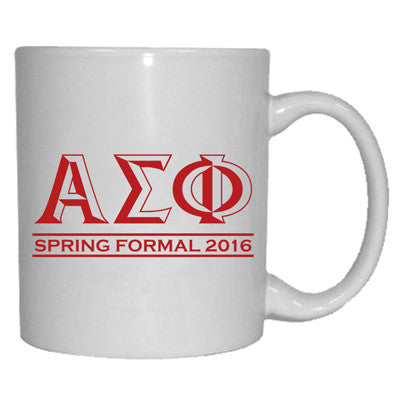 Custom Greek Formal Coffee Mug - SM11 - SUB