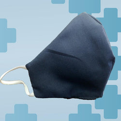 Navy Civilian Face Mask Covering - Made in USA - 100% Cotton - Poppi 2.0