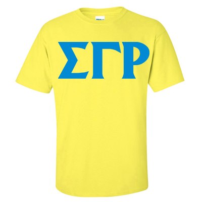 Sigma Gamma Rho Neon Big-Lil Printed Tee - Gildan 500 - CAD