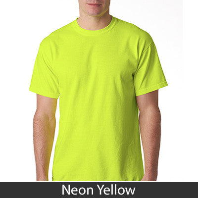 Gamma Phi Beta Neon Peace Sign Printed Tee - Gildan 500 - CAD