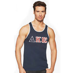 Fraternity Tank Top, Stars and Stripes Letters - 3633 - TWILL