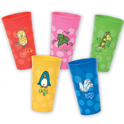 Sorority Plastic Tumbler - Alexandra Co. A1046